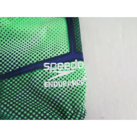 Speedo 7719002 421 Women's Size 28 Blue/Green Shell Shock Flyback 1-Pc Swimwear - Picture 7 of 8